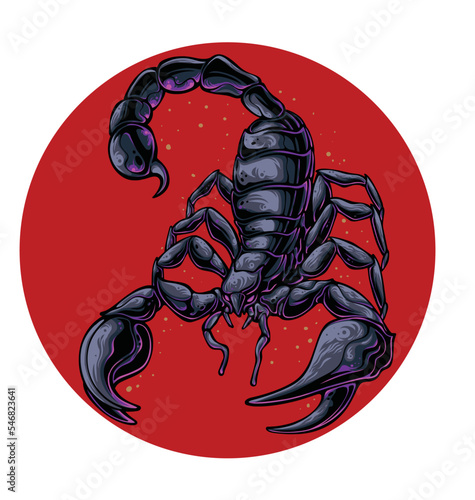 Scorpion logo vector illustration