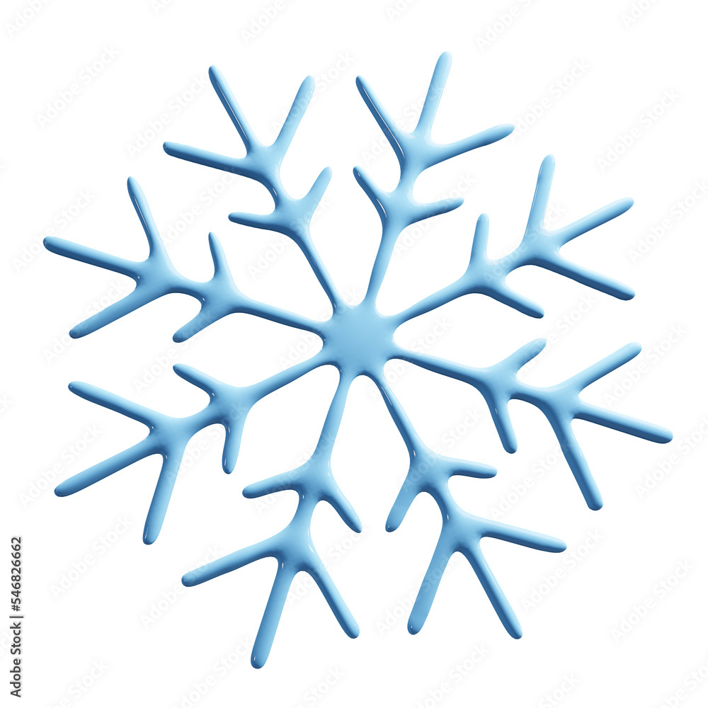 3d snowflake png image in light blue color 3d snowflake png image in light blue color
