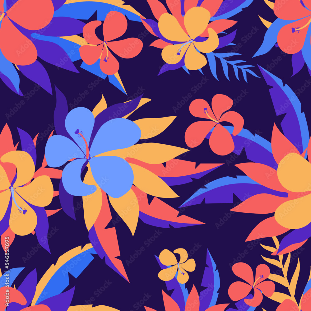 Modern tropical shapes in the night