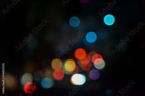Colorfull bokeh lights background