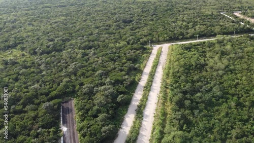 Highway nature mexico merida yucatan aerial view drone nature sunset beautiful