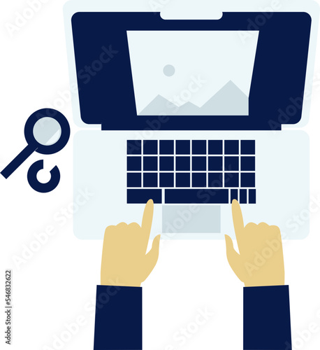 humans who are typing on laptops or portable computers that are relatively small and light in size
