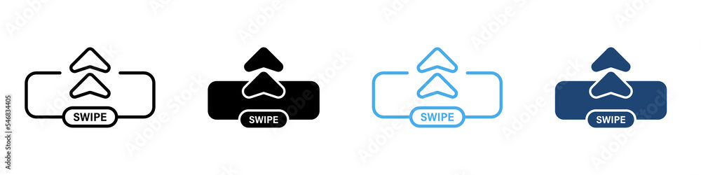 Slide Drag Button Line and Silhouette Color Icon Set. Swipe Up Button Arrow Creative Symbol Collection on White Background. Action Scroll Button Design Pictogram. Isolated Vector Illustration Slide Drag Button Line and Silhouette Color Icon Set. Swipe Up Button Arrow Creative Symbol Collection on White Background. Action Scroll Button Design Pictogram. Isolated Vector Illustration