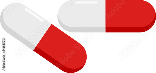 The medicine is in the form of a red and white capsule which makes it easier to drink because it doesn't taste right on the tongue
