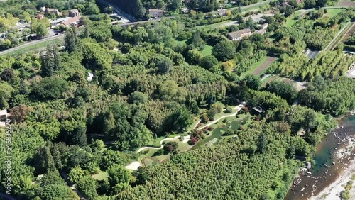 survol des Cévennes dans le sud de la France (Anduze, Occitanie)