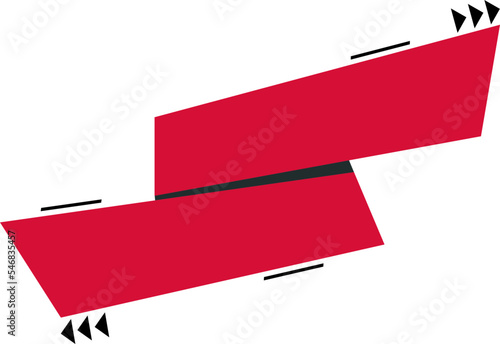 an abstract geometric image in the form of a rectangle in red and black

