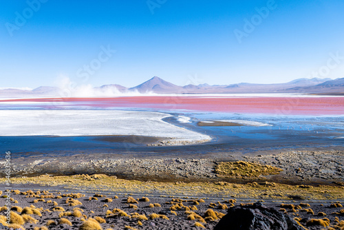 panoramic view of reserva natural eduardo abaroa parkland in bolivia