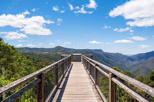 Dorrigo Skywalk lookout at Dorrigo National Park  NSW  Australia. Gondwana rainforest. 