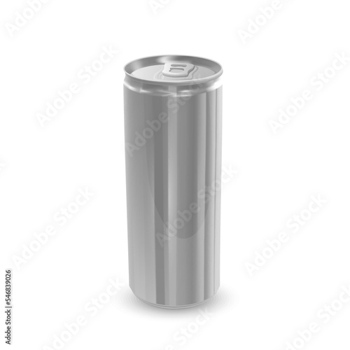 Aluminum Can Empty 330 ml. Vector illustration