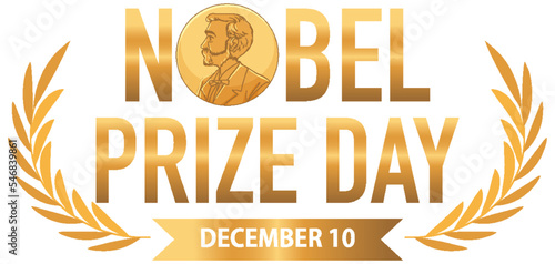 Nobel Prize Day Banner Design photo