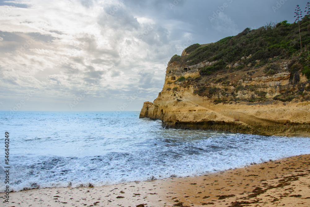 Impressive cliffs at the Benagil Caves site in southern Portugal Impressive cliffs at the Benagil Caves site in southern Portugal