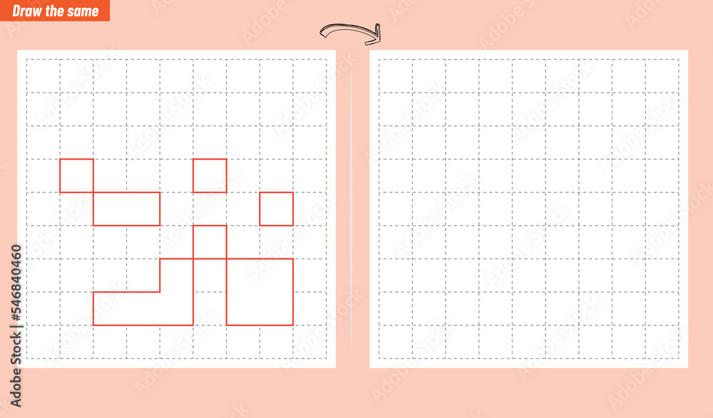 Visual intelligence questions IQ TEST. Draw the same Visual intelligence questions IQ TEST. Draw the same