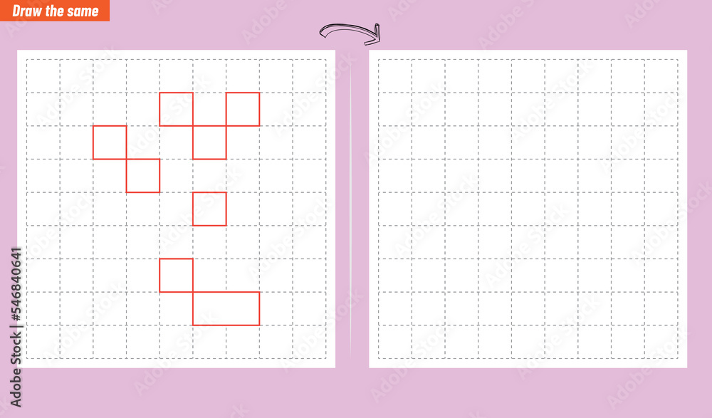 Visual intelligence questions IQ TEST. Draw the same Visual intelligence questions IQ TEST. Draw the same