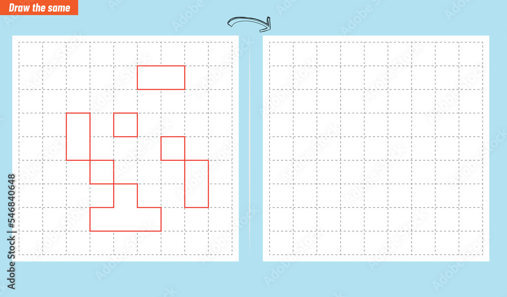 Visual intelligence questions IQ TEST. Draw the same Visual intelligence questions IQ TEST. Draw the same