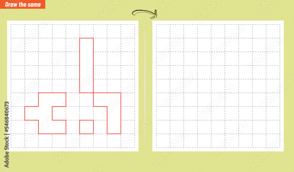 Visual intelligence questions IQ TEST. Draw the same Visual intelligence questions IQ TEST. Draw the same