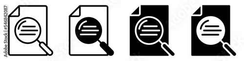 Search icon vector set. increase illustration sign collection. magnifier symbol.