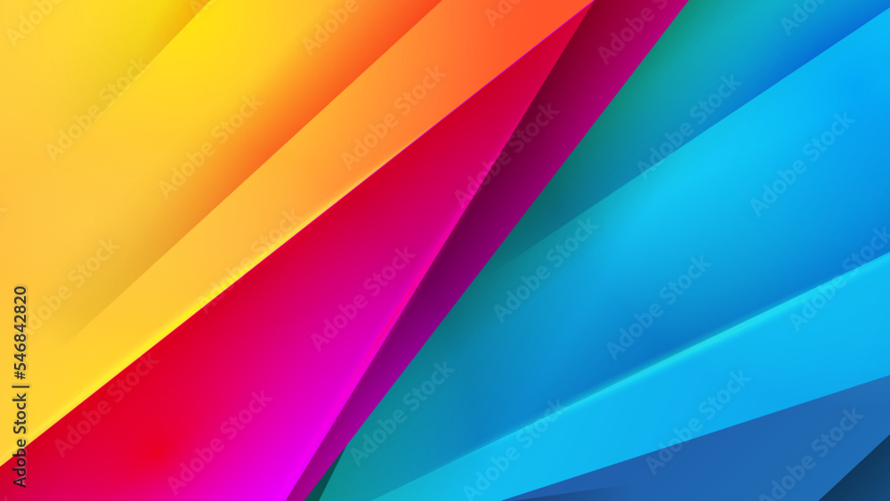 Abstract colourful background with paper cut style and orange blue purple color gradient combination. Vector illustration Abstract colourful background with paper cut style and orange blue purple color gradient combination. Vector illustration