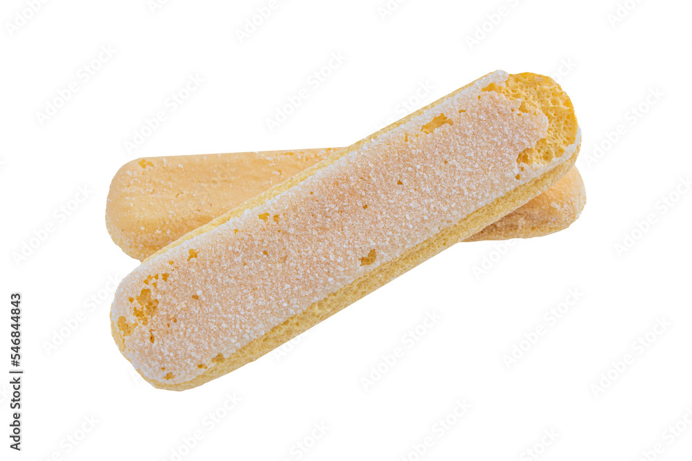 Ladyfinger biscuit on transparent background, closeup. Png Ladyfinger biscuit on transparent background, closeup. Png
