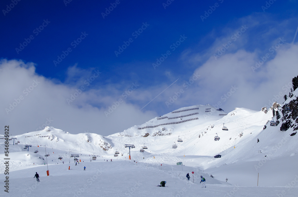 Beautiful Ski Slope In Austria