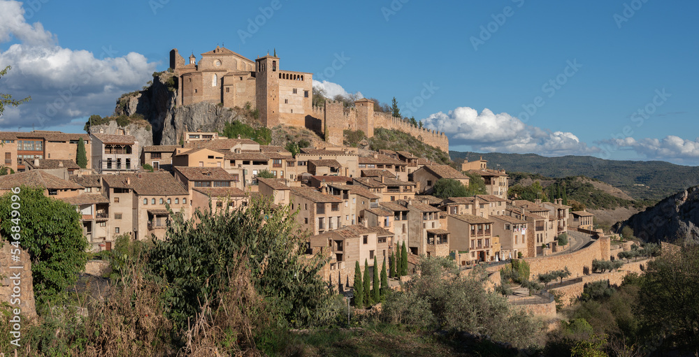 View of Alquezar, Somontano, Huesca province, Aragon, Spain