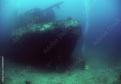 a sunken ship off the coast of Venezuela © gustavo