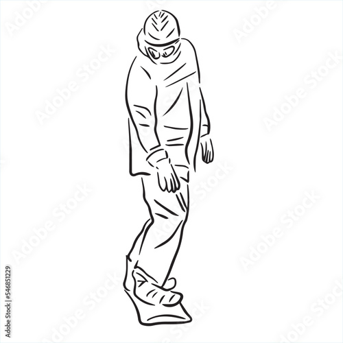 winter sport, snowboarding collection. Hand drawing. snowboarder vector sketch