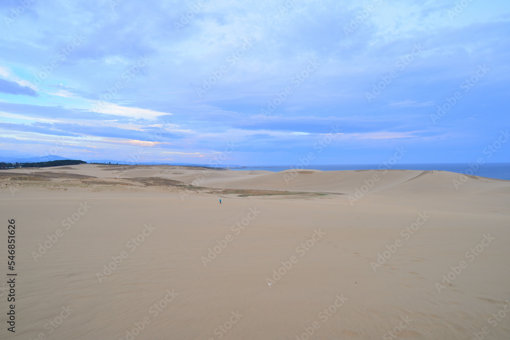 夜明けの鳥取砂丘 Tottori sand dunes at dawn Japan