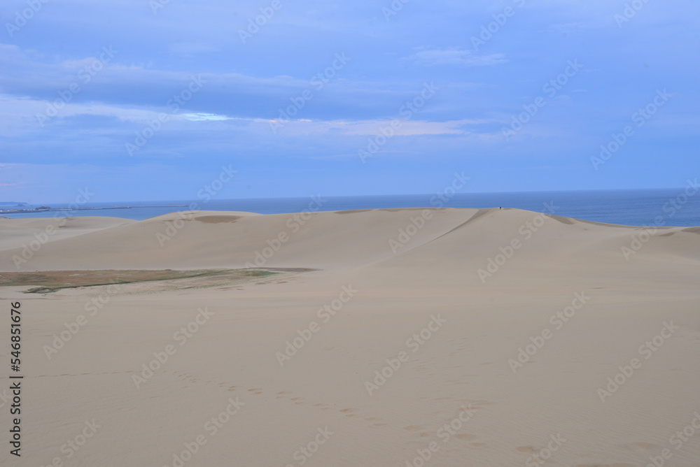 夜明けの鳥取砂丘 Tottori sand dunes at dawn Japan 夜明けの鳥取砂丘 Tottori sand dunes at dawn Japan