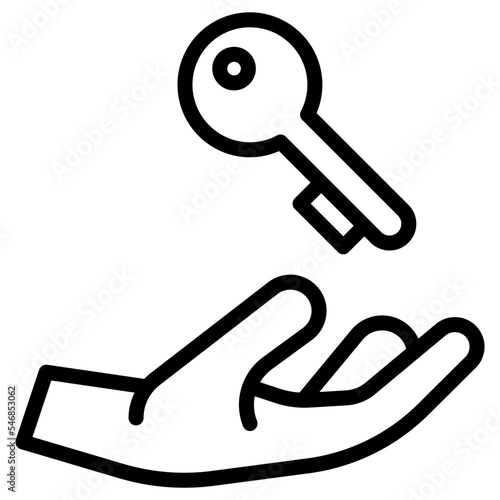 hand key icon