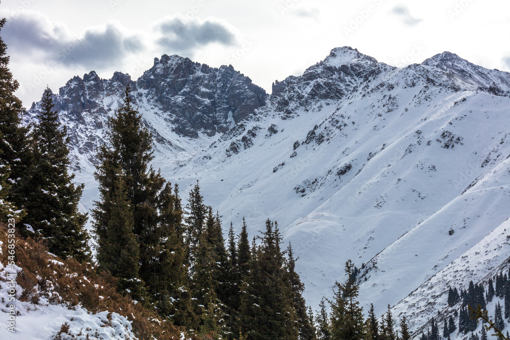 winter mountain landscape winter mountain landscape