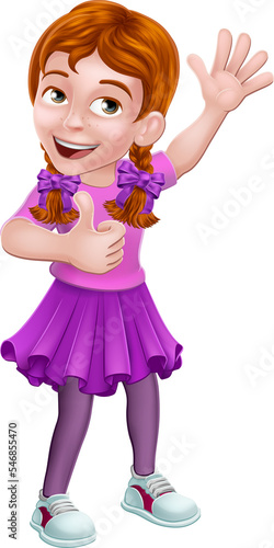 Kid Cartoon Girl Child Thum...