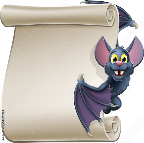 Halloween Vampire Bat Carto...