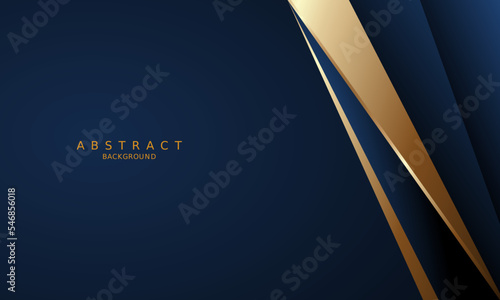 dark blue luxury premium background and gold line.