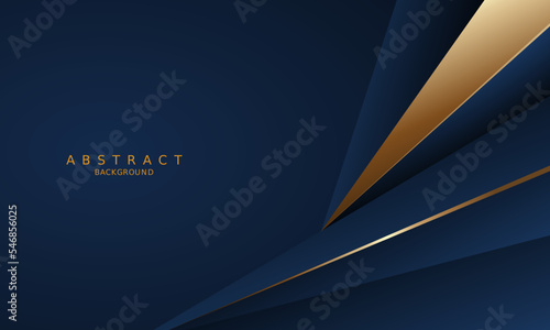 dark blue luxury premium background and gold line.