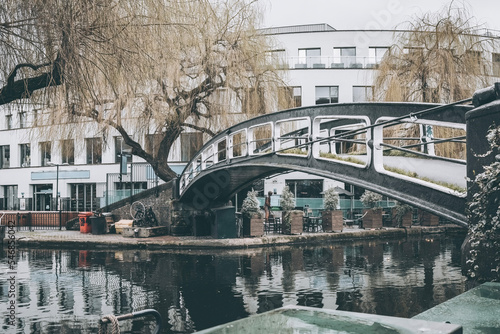 Camden Lock bridge over Regents Canal photo