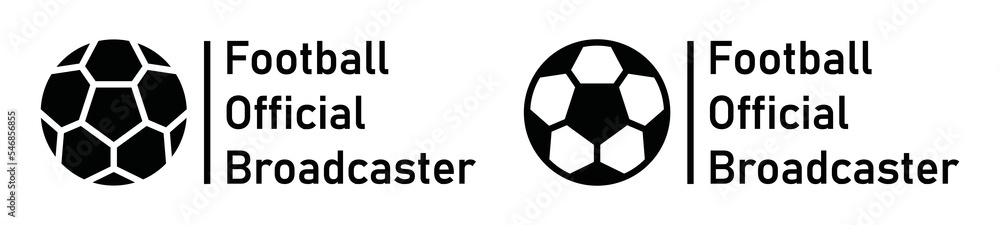 Football official broadcaster icon. Football icon, vector illustration Football official broadcaster icon. Football icon, vector illustration