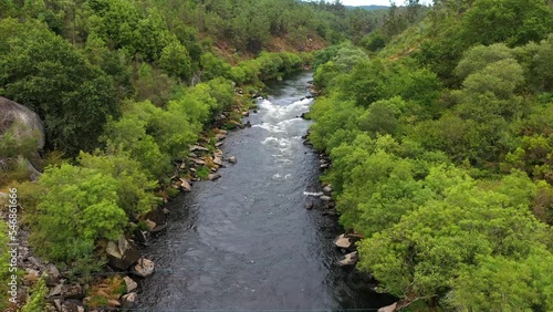 Aerial view of the Ulla river in Galicia  photo