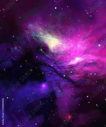 dreamy starry night space background