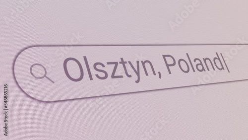Search Bar Olsztyn Poland 
Close Up Single Line Typing Text Box Layout Web Database Browser Engine Concept