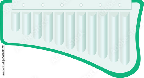 Kids Mouthorgan Vector Illustration Graphic
