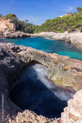 Beach of cala s'almunia in Mallorca island (Spain)