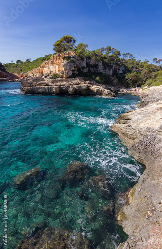 Beach of cala s'almunia in Mallorca island (Spain)
