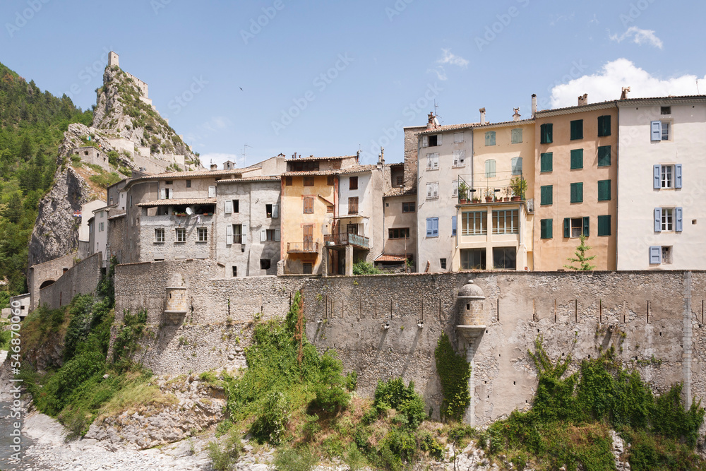 Entrevaux, ancient fortified village in France