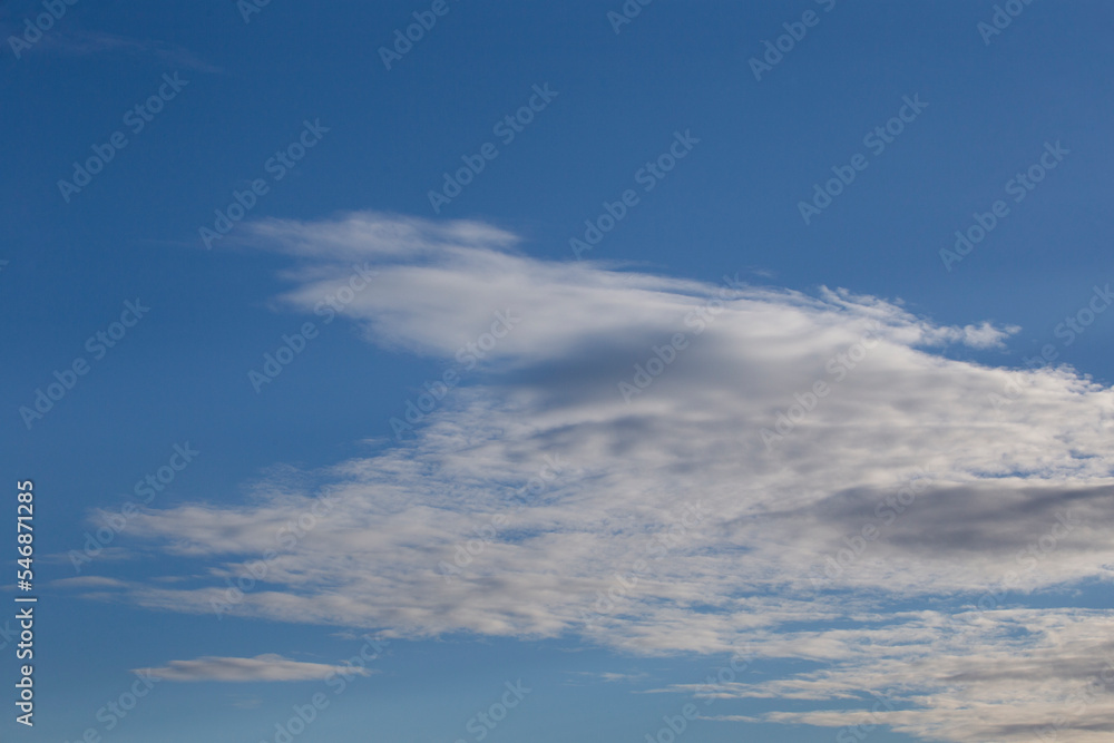 clouds on the blue sky