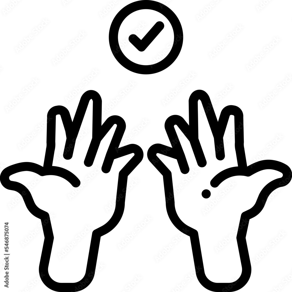 Obraz premium clean hands icon
