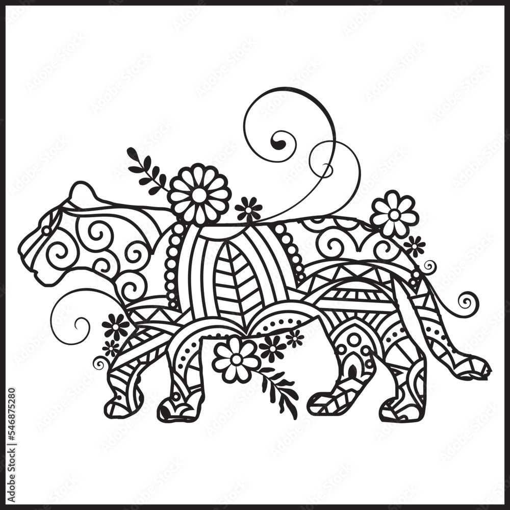 Obraz premium Vector illustration decorative Animal on white background