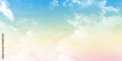Beautiful pastel and white sky background textures