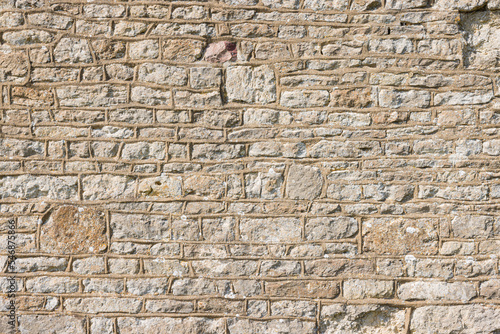 Ancient stone wall pattern or texture  old UK church detail