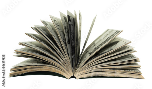 A japan manga book. Isolated anime book 