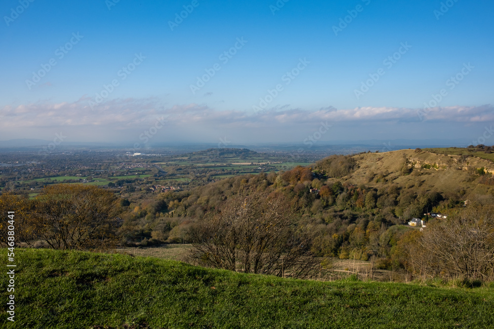 View point at Birdlip above Gloucester  